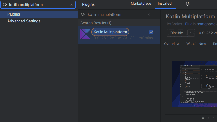 Where to find the Kotlin Multiplatform extension
