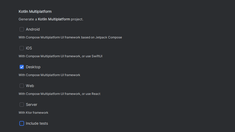 Kotlin Multiplatform Extension platform targets